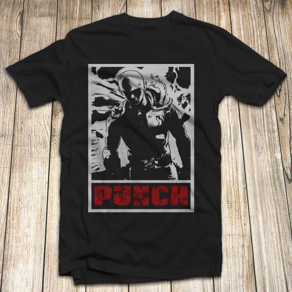 

casual printing tee one punch man anime saitama workout t-shirt summer t-shirt