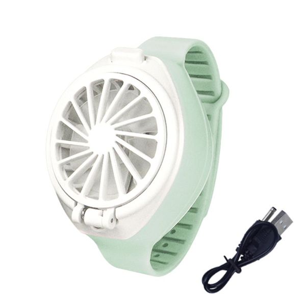 

usb rechargeable fan with comfortable wrist strap portable mini fan watch-shaped