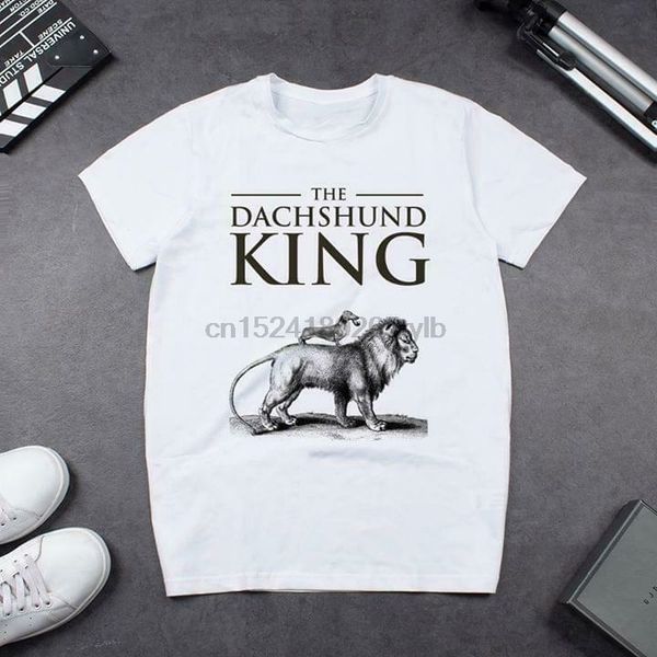 

the dachsund king men t-shirt cotton s-6xl black