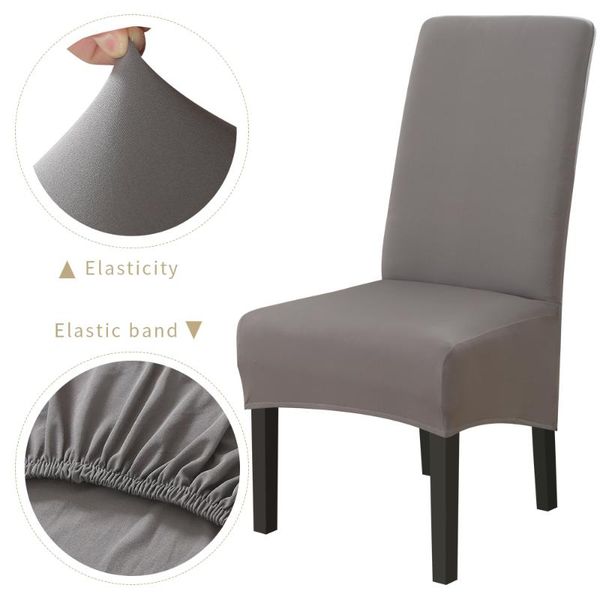 

xl size long back back chair cover spandex fabric chair covers restaurant l party banquet seat slipcovers 1/2/4/6pcs