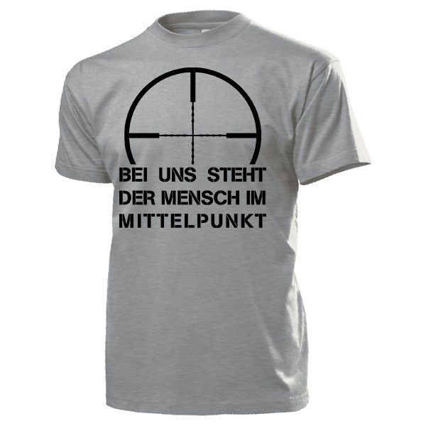

2019 new cotton tee shirt bei uns steht der mensch im mittelpunkt humor fun - t shirt summer t-shirt