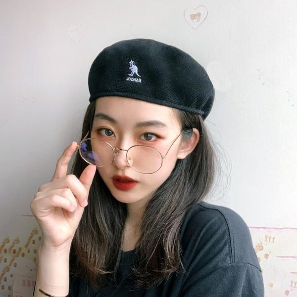 

hat women summer mesh beret breathable cap men cap women, Blue;gray