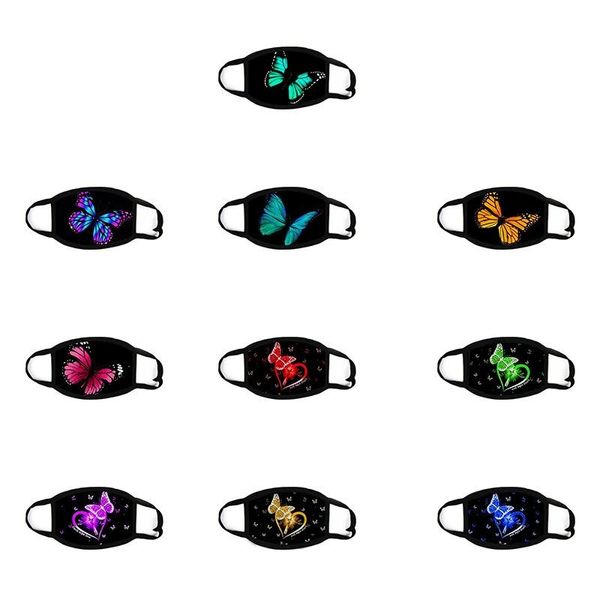 

butterflies respirator washable breathing black face masks fashion folding mascherine reusable men women anti dust in stock 1 8rm c2