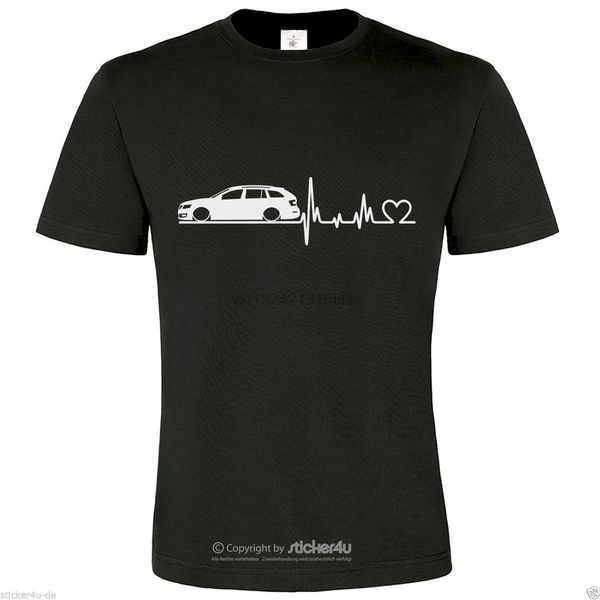 

2019 summer style fashion (t46s) fun t-shirt motiv herzschlag skoda octavia 5e kombi tee shirt