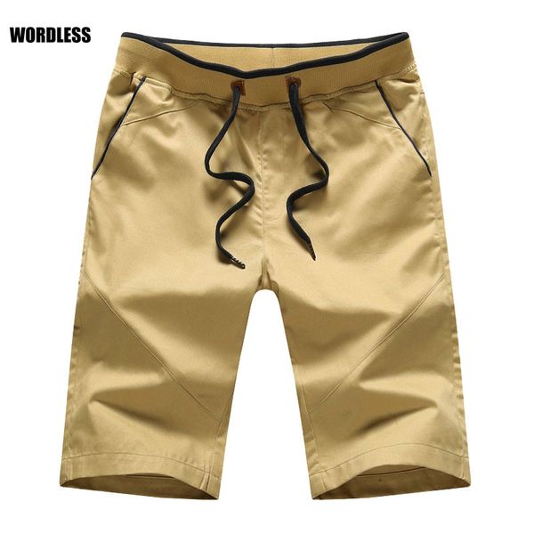

men's shorts summer solid casual beach short pants elastic waist fashion brand boardshorts plus size 5xl 6xl pantalon corto hombre, White;black