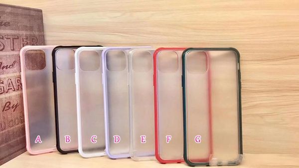 

frosted for iphone 11 pro xs max x xr xs 8 7 7p 6 6s plus hard pc soft tpu case matte new mobile phone cute fashion luxury back cover coque
