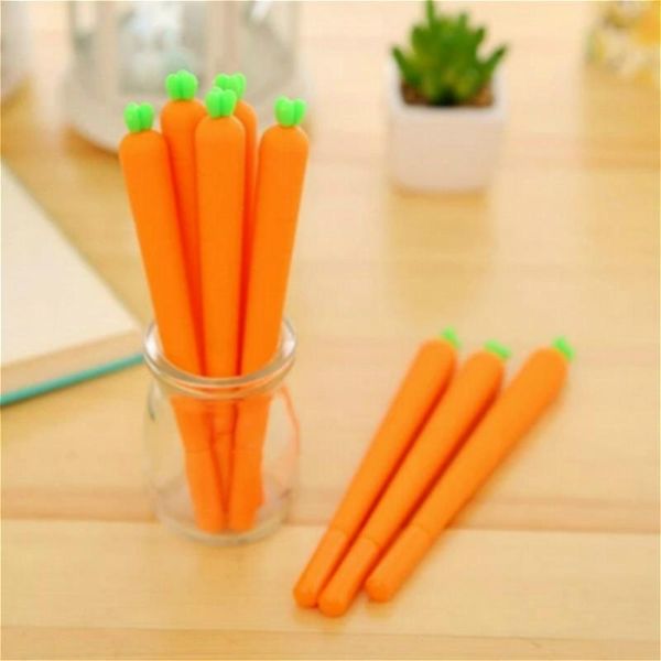 

1pcs/sell kawaii animal lovely carrot model stationery writing office pen 0.7mm cute gel pen kawaii school supplies
