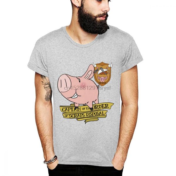 

big size seven deadly sins t shirt sir pig hawk captain of scraps disposal new hip hop homme t shirt male popular short sleeve