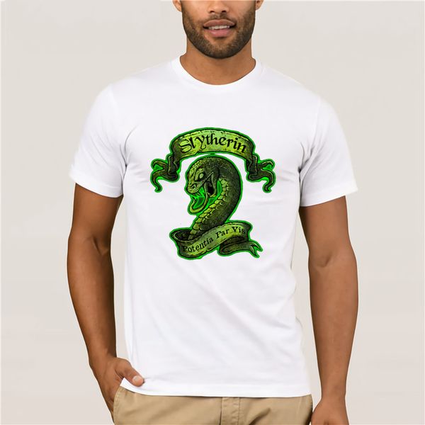 

printed t-shirt crew neck short sleeve casual for mans slytherin t-shirt summer mens t shirt