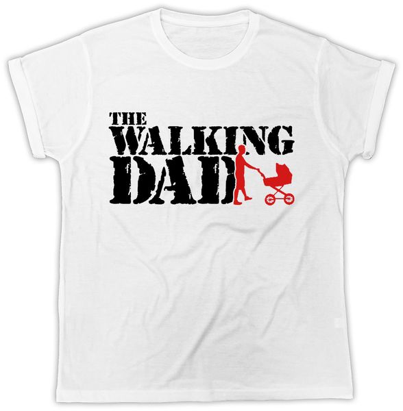 

2019 cotton design 3d tee shirts walking dad t shirt father's day push chair ideal gift present fitness t-shirts