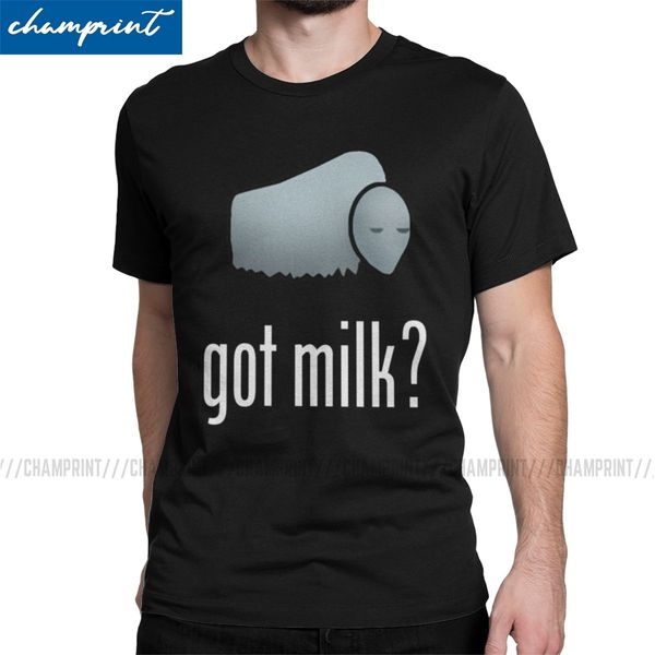 

fashion rimworld muffalo got milk t-shirt men crewneck cotton t shirts rim world meme game short sleeve tee shirt gift idea