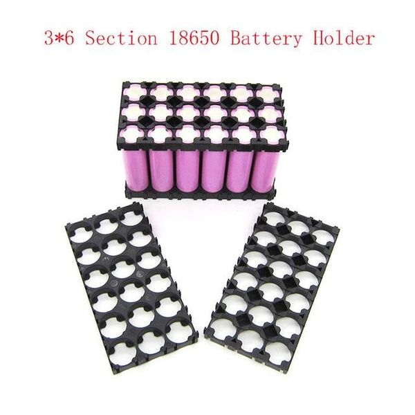 

accessories & parts battery storage boxes 3x6 cell 18650 batteries spacer radiating shell plastic heat holder bracket