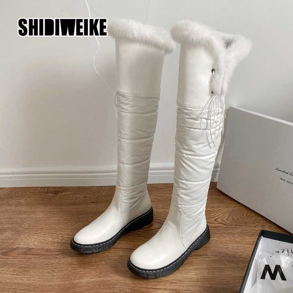 

thigh high boots female winter boots women keep warm over the knee horseshoe heel fashion shoes new riding v335, Black