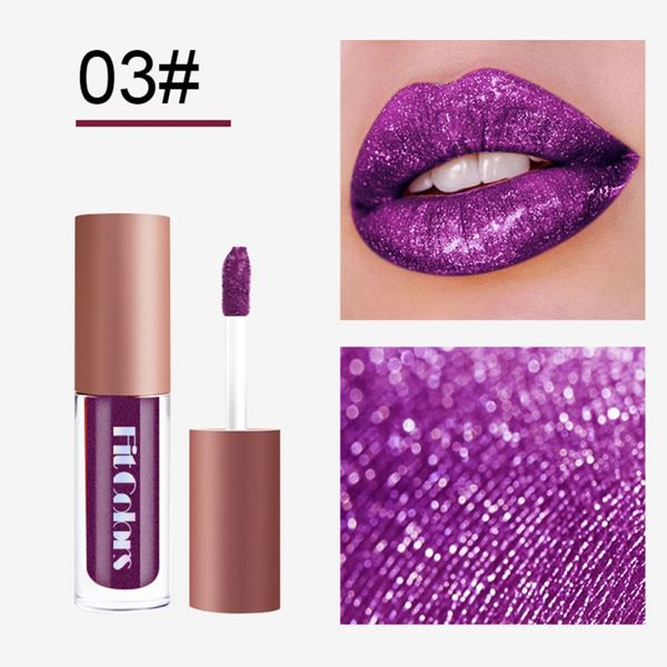 

matte lip gloss glitter shimmer flip lip gloss set waterproof diamonds pearl liquid lipstick kit 4 colors/set