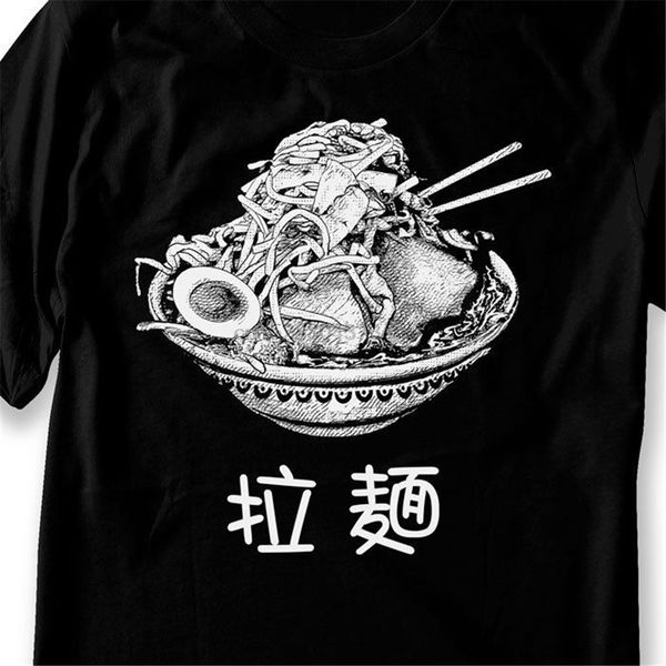 

ramen t-shirt japanese noodles ramen jiro shirt japanese food japan hand printed custom made tee shirt