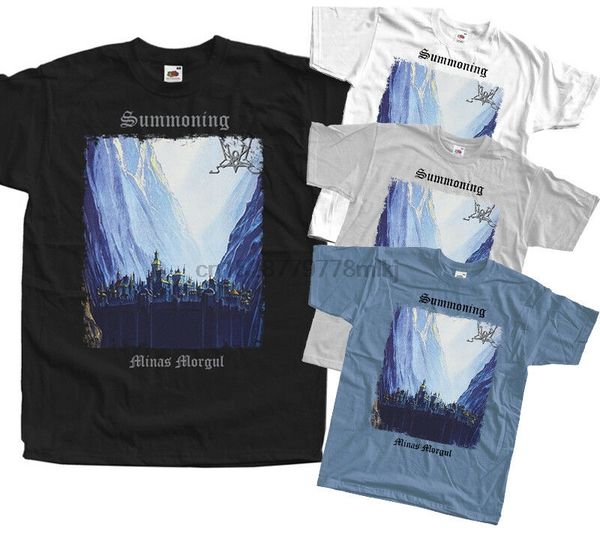 

собрав минас итиль t shirt black metal 100% хлопка черных синих размеры s-5xl