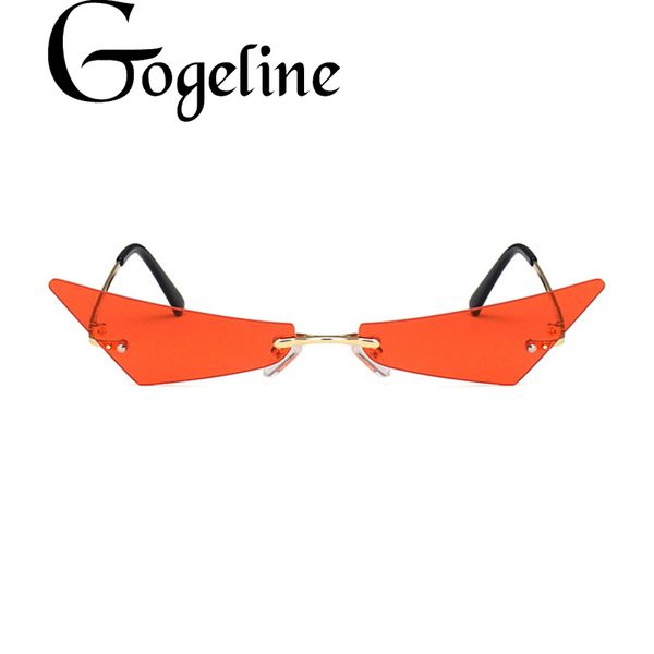 

small cat eye sunglasses women men triangle sunglass female fashion ocean film cateyes sun glasses uv400 metal frame, White;black