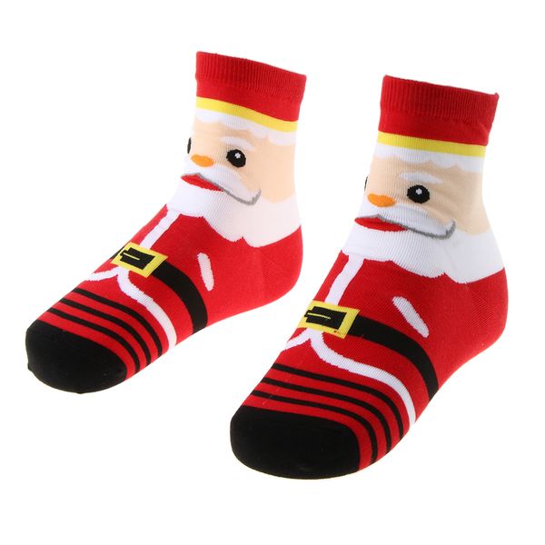 

festival christmas socks santa claus snowman deer gift socks for girls women, Black;white