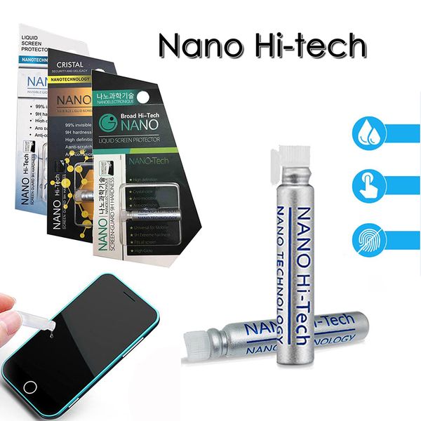 

1ml liquid nano hi-tech screen protector 3d curved edge anti scratch screen guard full body mobile protector for iphone x samsung s9