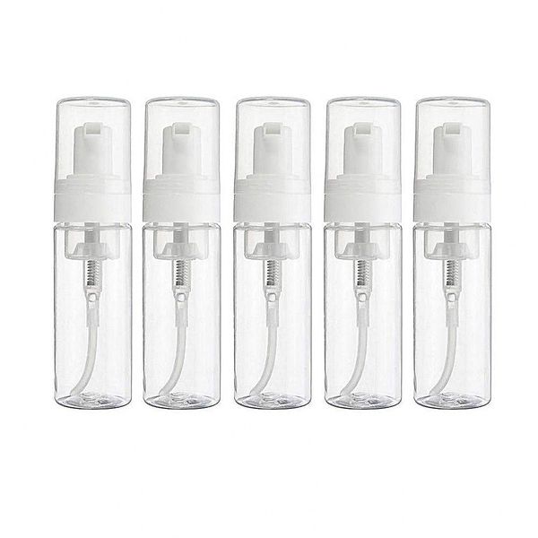 50ML di Plastica Trasparente Schiuma di Sapone Liquido Pompa Bottiglia Formato di Viaggio 1.7 Oz Dispenser di Sapone Schiumogeno Mousse Vuoto Per Detergente Viso Cosmetico