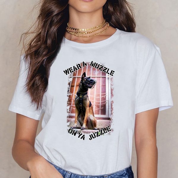 

топы футболка женщина малину намордник смешного harajuku cotton женской рубашка