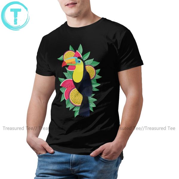 

toucan t shirt tropical toucan t-shirt awesome cotton tee shirt men print short sleeve summer 4xl tshirt
