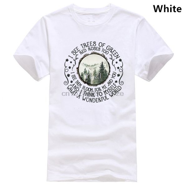 

hippie vedo alberi di verde e rosa troppo degli uomini di sport di cotone grigio t shirt s-6xl freddo casual orgoglio t camicia
