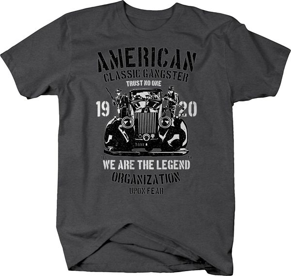 

2019 new summer tee shirt m22 american gangster classic car mob mafia tshirt cool t-shirt