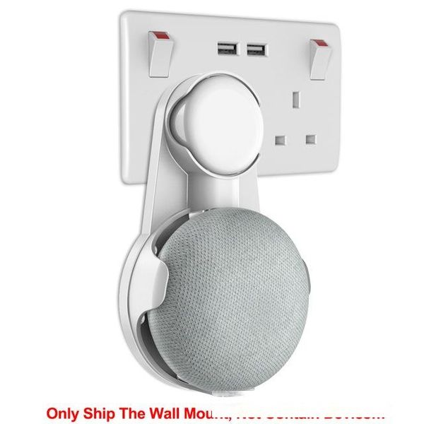 

heap speaker accessories eu plug outlet wall mount for google home mini voice assistant plug holder bracket in kitchen bedroom portable a