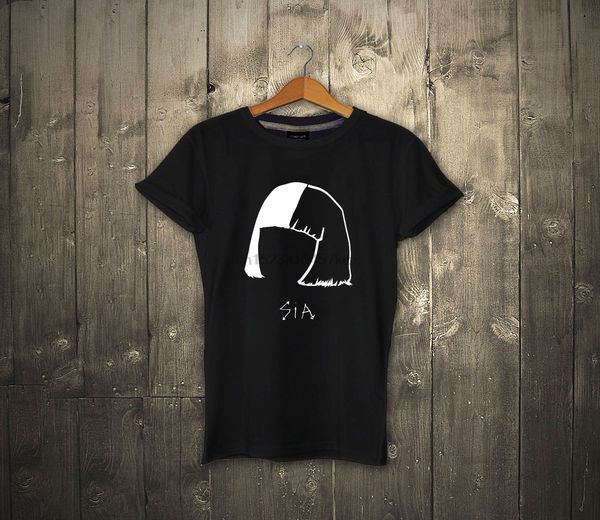 

sia t shirt music 100% cotton sia t shirt sia kate isobelle furler tee cool casual pride t shirt men new fashion