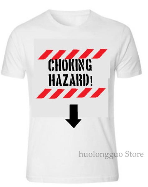 

funny joke rude choking hazard print mens t-shirt xmas christmas 100% cotton men t shirt women tee