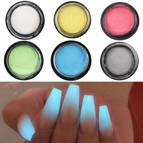 

saviland glitter reflective nail powder 6 colors bright bundy powder disco dancing party glow in the highlight nails art decor, Silver;gold