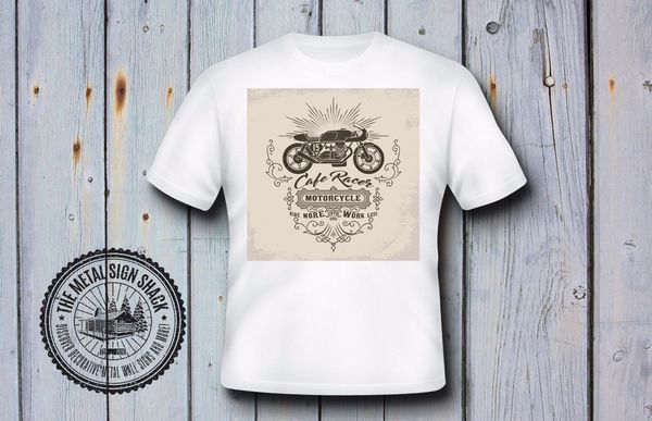 

summer 2019 short sleeve plus size color caffe racer t shirt, uomo, moto, biker, retro, regalo, classico, 10 tee shirt