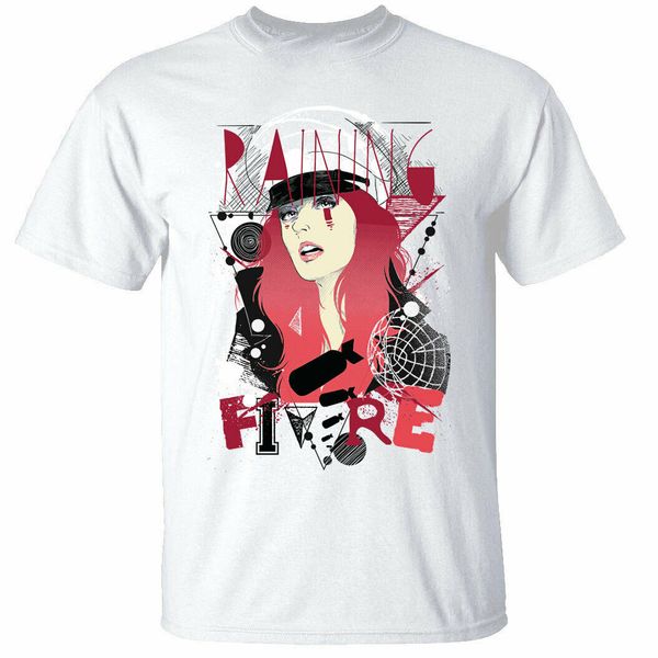 

raining fire t shirt men women dance music festival drum base dub rave club white funny o neck tee shirt