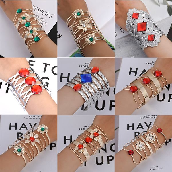 

bangle fldz fashion metal for women trendy hollowed bracelet pattern opening bangles gift jewelry accessories, Black