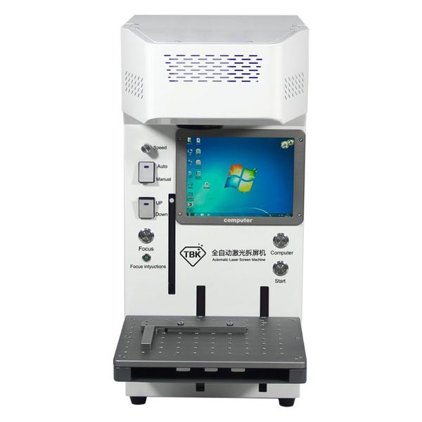 

tbk 958a 20w automatic laser cutting machine lcd frame repair laser separating engraving machine for back glass remover