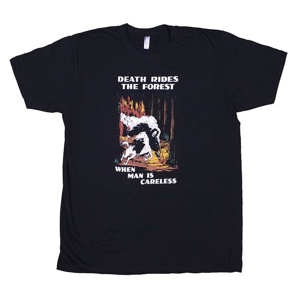 

idiotgenius forest fire wildfire service shirt: death rides the forest t-shirt sale 100 % cotton t shirts for boys