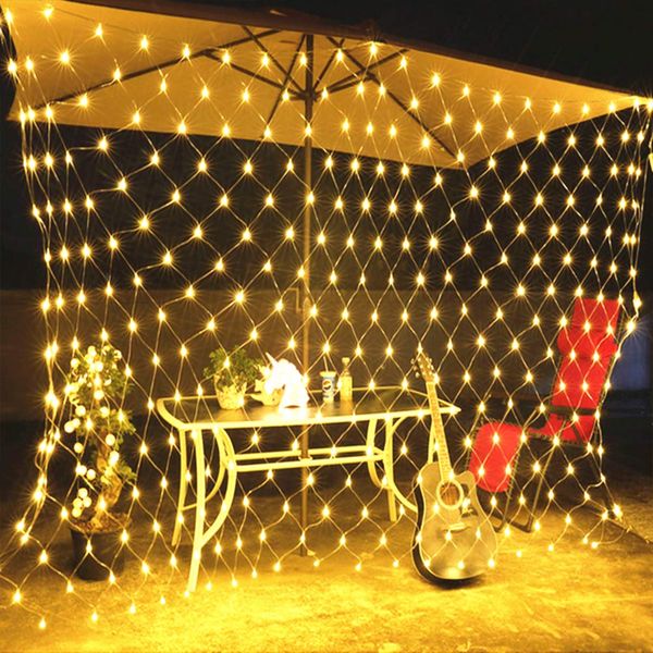 

210 LED Fairy Net Light Mesh Curtain String Wedding Christmas Party Decor Warm White wedding neon gypsophila lights outdoor waterproof light