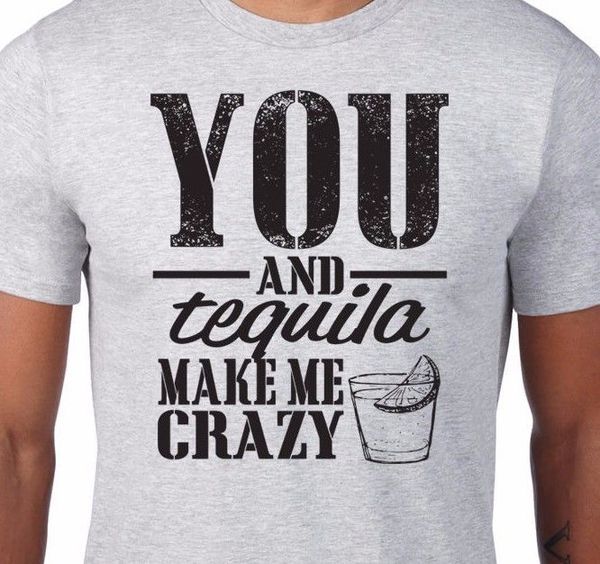 

мужская футболка майк 2020 мода горячих продаж you tequila make me crazy wild mad любовь lime мужской женского