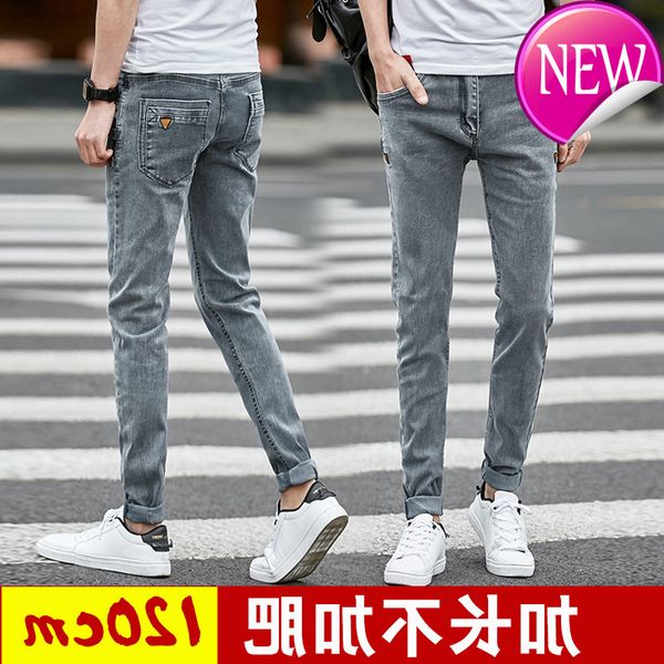

design denim style skinny jeans distressed men new 2020 spring autumn clothing good quality, Blue