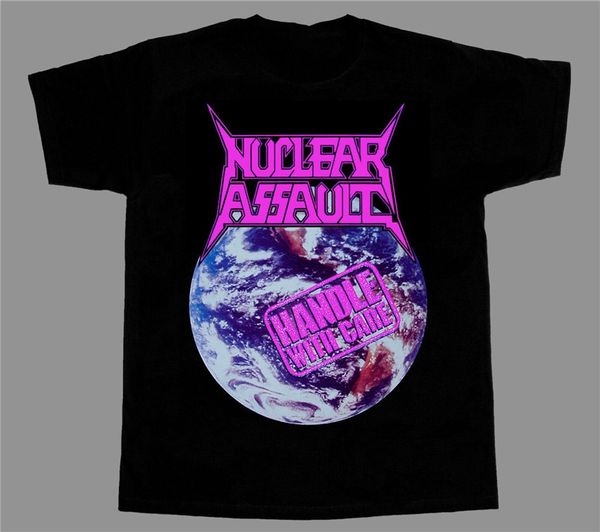 

nuclear assault handle with care'89 new black short/long sleeve t-shirt fashion classic tee tshirt