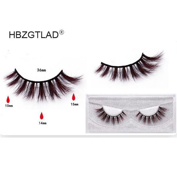 

false eyelashes color 3d 9d mink lashes makeup natural long individual thick fluffy colorful lash extension supplies