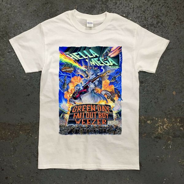 

new t shirt mega tour green day fall out boy weezer the interupters