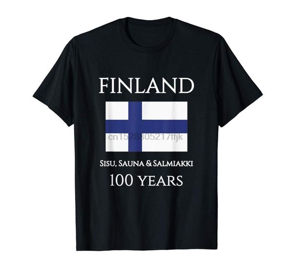 

2019 men funny suomi finland 100 years shirt finnish flag shirt t shirt