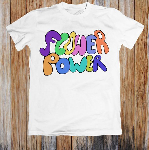 

flower power t shirt cotton short sleeve tee shirt