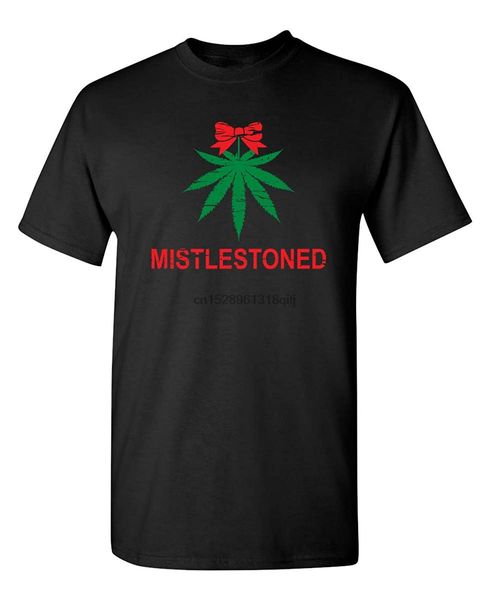 

mistlestoned 420 christmas funny novelty graphic sarcastic t shirt