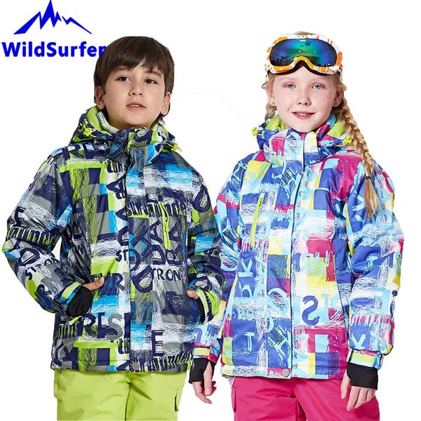 

skiing jackets children warm kids ski pants snowboard boys girls winter suit waterproof jacket snow thermal overcoat w307