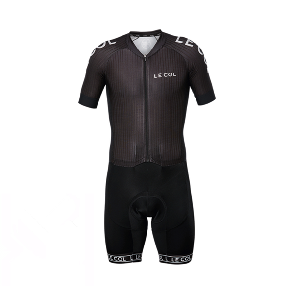 

le col pro team men cycling jersey tri suit skinsuit road bike jumpsuit mtb downhill clothing triathlon suit custom, Black;blue
