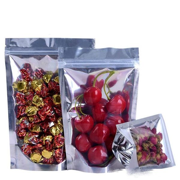 

resealable bag food storage aluminum foil bags zipper stand up pouch bag for coffee cookie food tea