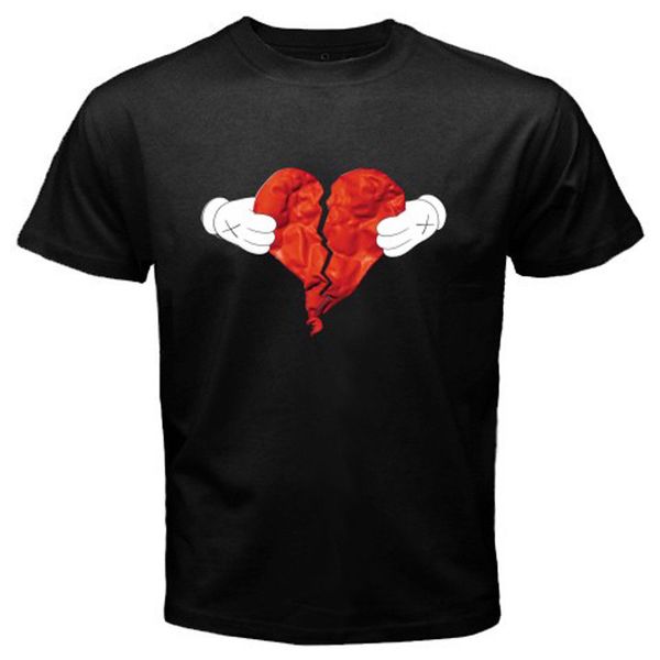 

new kanye west 80's and heartbreak album cover men's black t-shirt size s-3xl